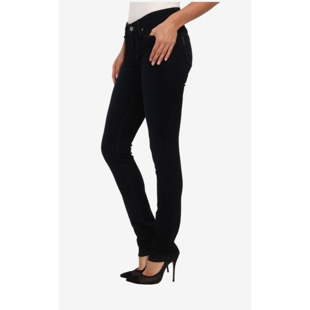 PAIGE Denim Jeans - Skyline Skinny in Black Ink Size 24